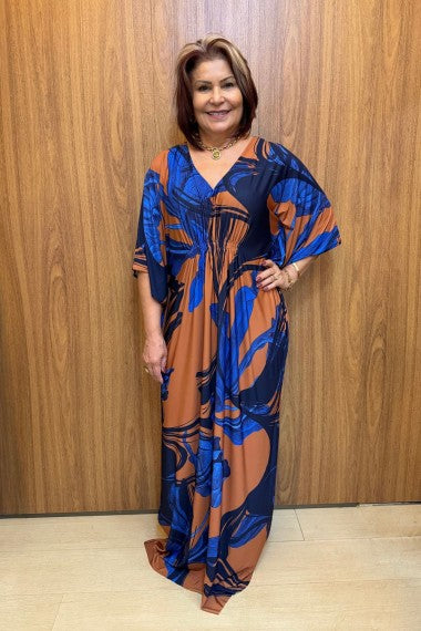 VESTIDO KAFTA LONGA - ALOICIA
