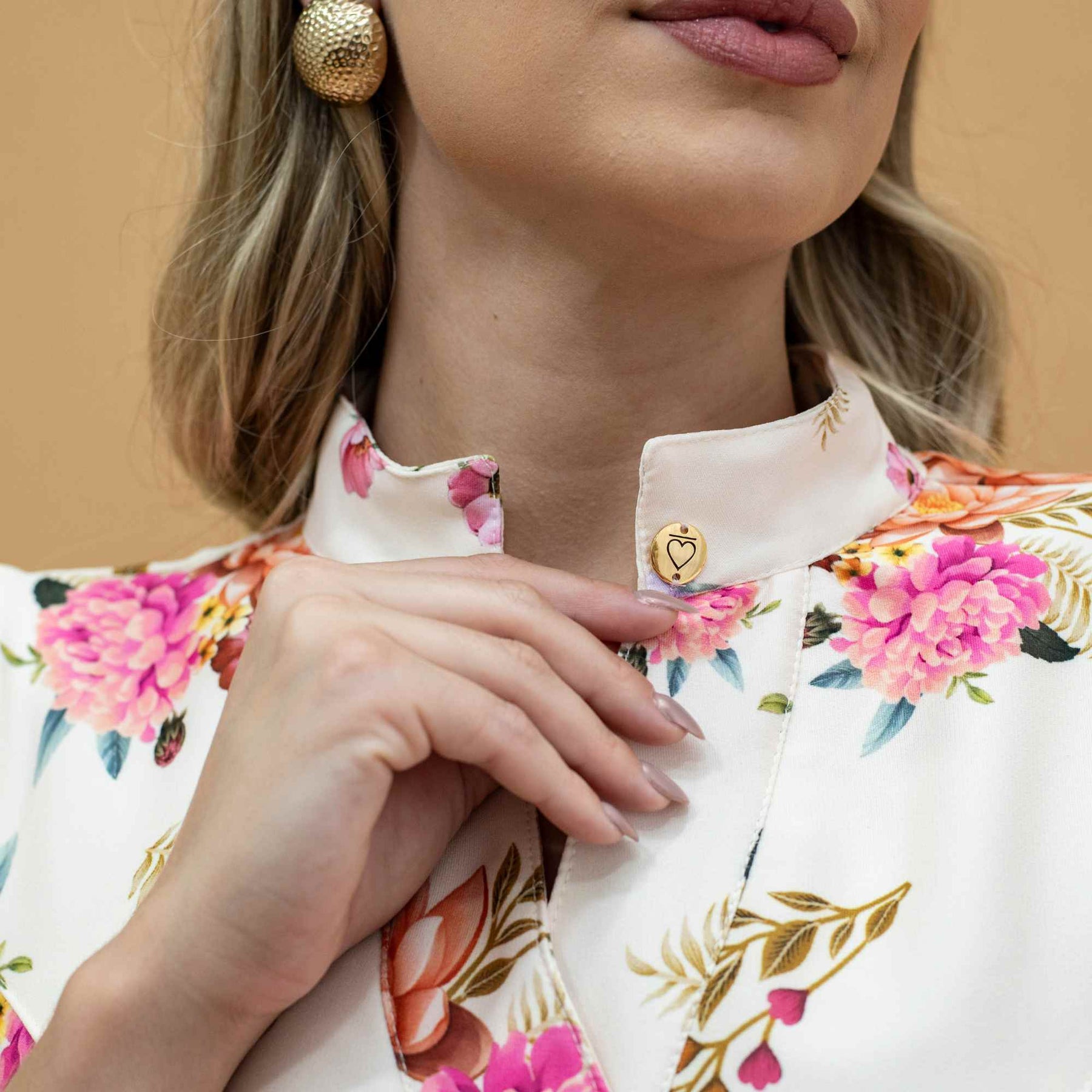 Vestido Clarissa | crepe premium flowers supermidi