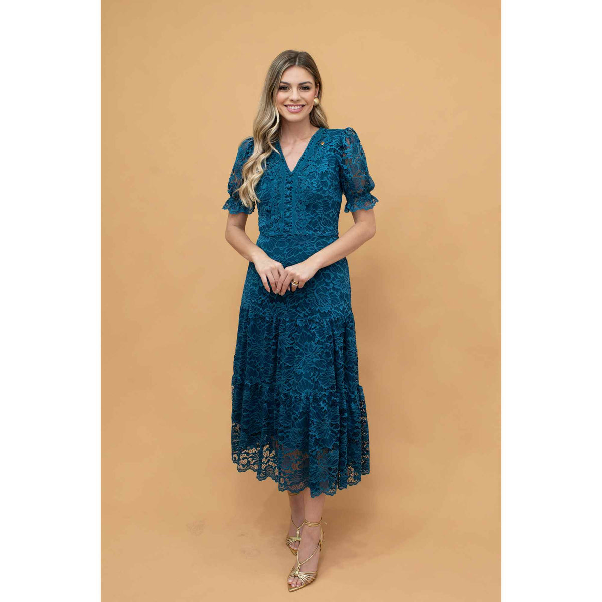 Vestido Francesca | guipir midi