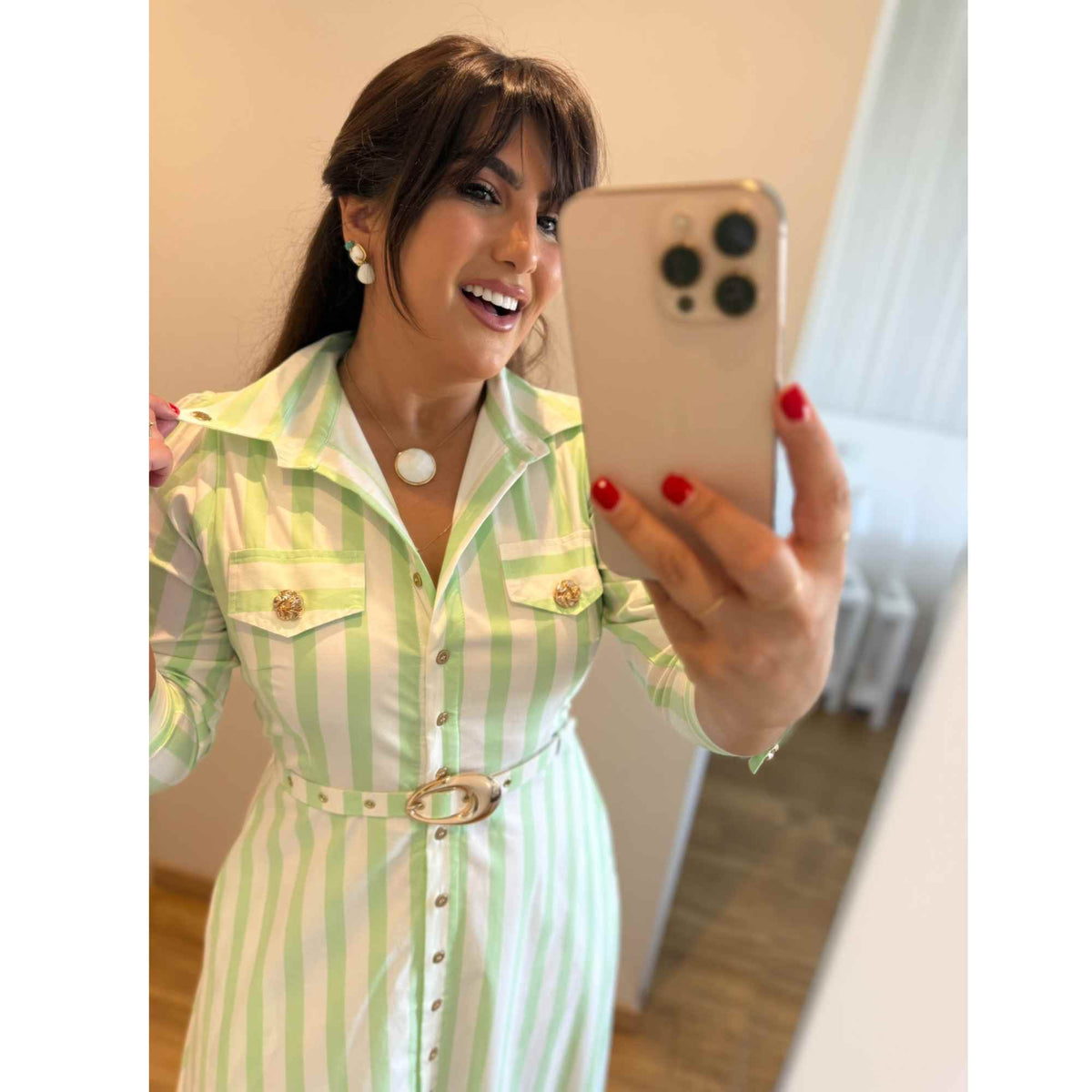 Vestido Helena | Chemise Listrado