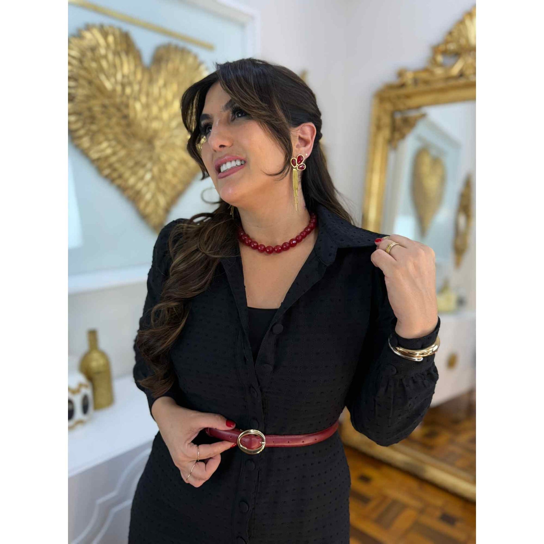 Vestido Lavinia | Chemise fibra natural manga longa