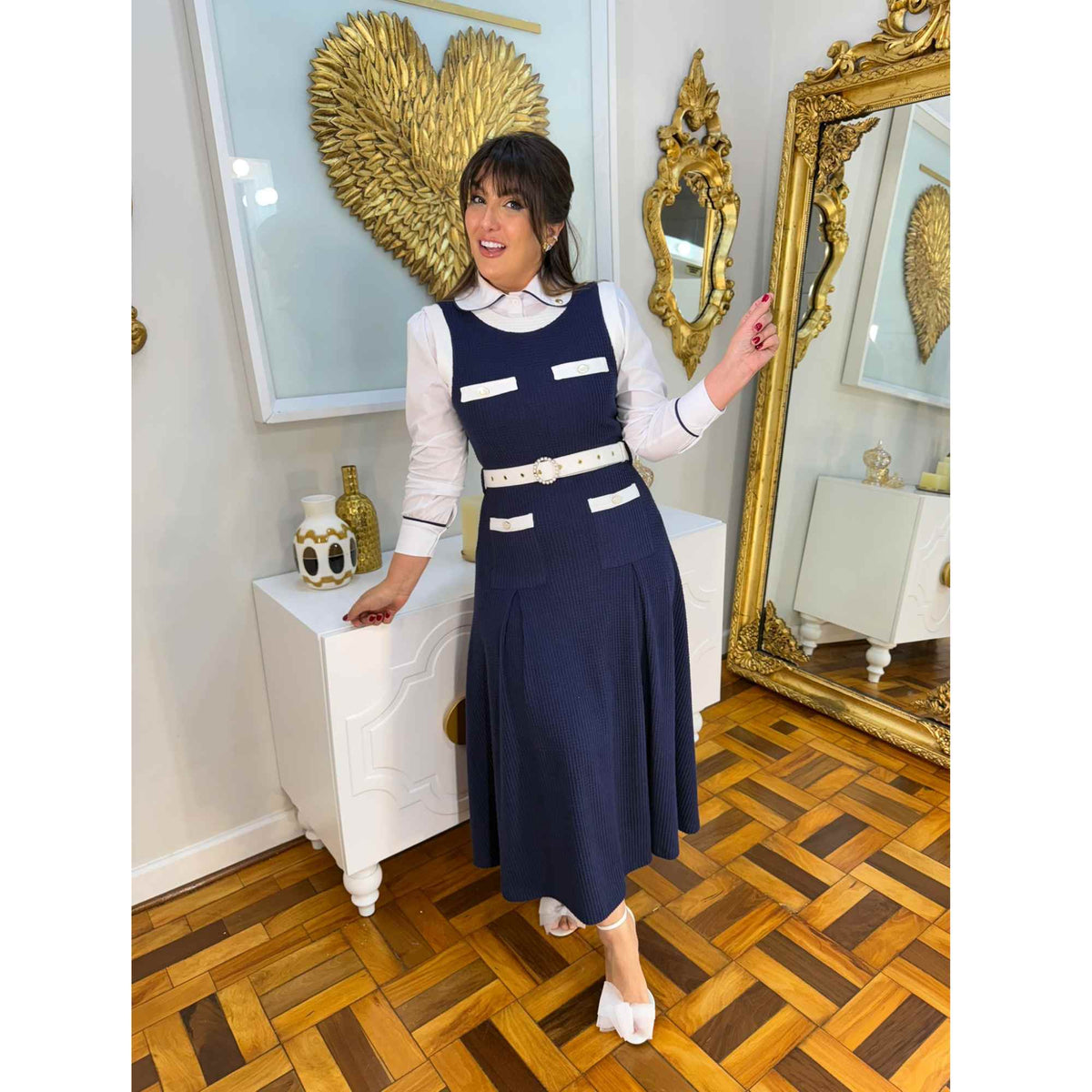 Vestido Salopete Amélie | Chenille Midi